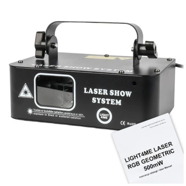 Geometric 500 mW Laser na wynajem Light4me projektor laserowy