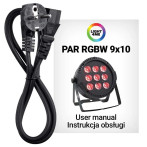 Par 9x10 Light4me RGBW na wynajem reflektor sceniczny LED