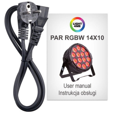 Par 14x10 Light4me RGBW na wynajem reflektor sceniczny LED